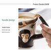 Children's Animal Cartoon Ceramic Mug - Cute Pet Design for Coffee, Milk, or Water