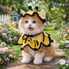 Pet Outfit Elastic Pet Knitted Hat Bee Shaped Comfortable Dog Scarfs Warm Dog Drool Towel Pet Accessories