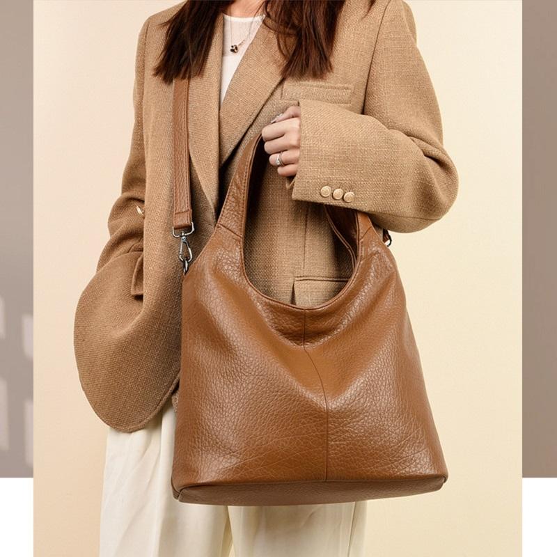 2026 New Women's Handbag Fashi PU Leather Tote Bag Casual Large-capacity Shoulder Bag for Commuting Underarm Crossbody Bag
