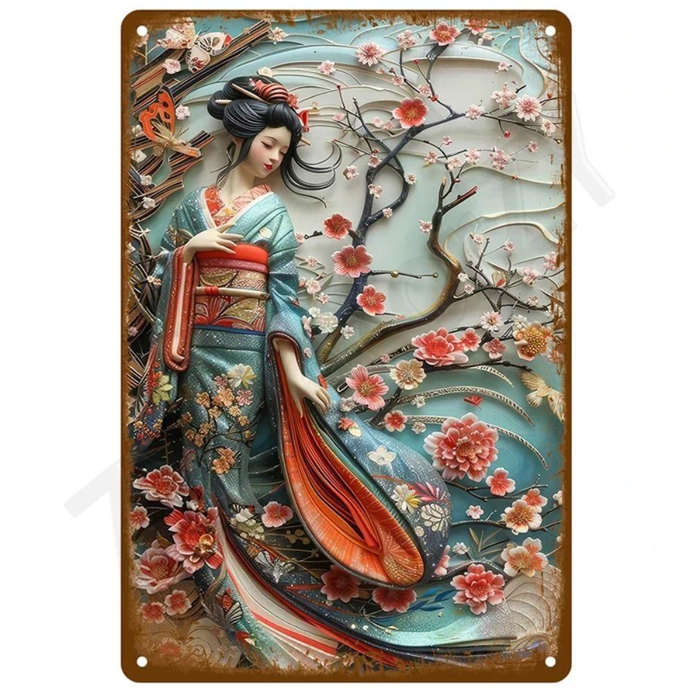 Garage Bar Metal Wall Sign, Auto Interior Decor Plaque 20x30cm