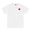 Unisex Crew Neck Short Sleeve Loose Fit Casual T-Shirt Colorful Heart Digital Print Basic Top