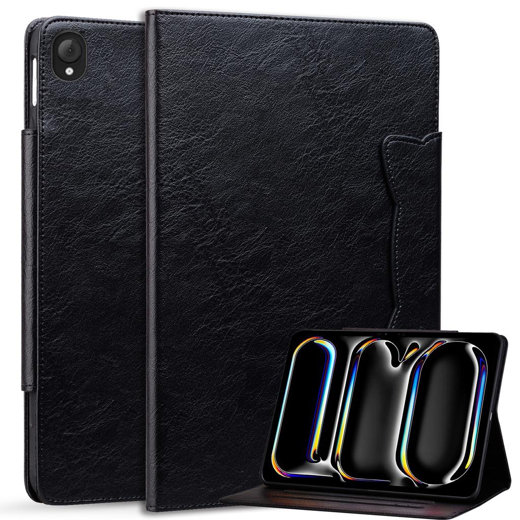 For Lenovo Tab K10C/E10C Case Cat Buckle Closure Leather Protective Stand Cover