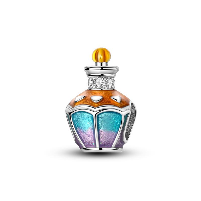 2025 Newest Colorful Charms Bead 925 Sterling copper Pink Butterfly Pendants Fit Original Mula Bracelet DIY Zircon Marking