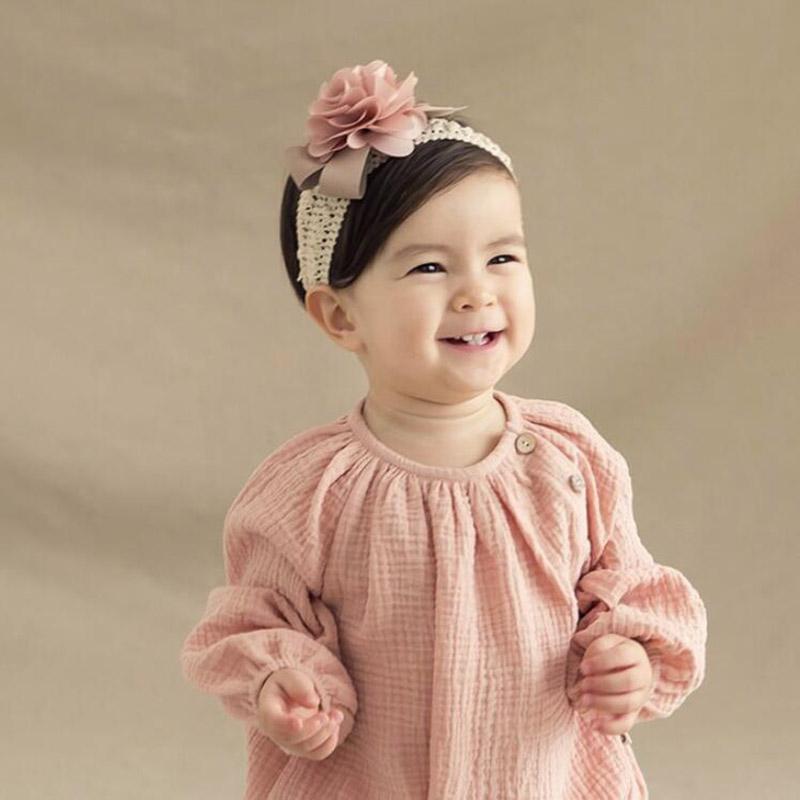 Spitze Blume Baby Stirnband Prinzessin Elastische Floral Kinder Mädchen Turban Kind Haarband Haar Zubehör