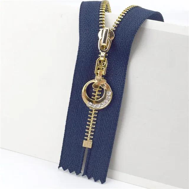 3Pc Meetee 15-70cm 3# Metal Zippers Auto Lock Zip for Clothes Purse Pocket Zipper Closures Repair Kit DIY Bag Sewing Accessories