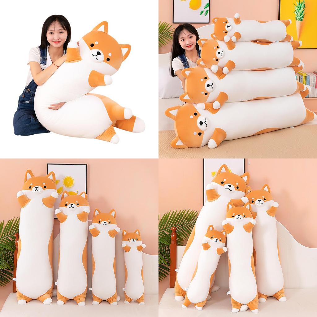 Husky Plush Pillow With Leg Clamp For Cozy Sleep Teen Kids Room Decor
