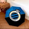 1 PC Automatic Folding Umbrella - Club Brugge K.V Pattern, Portable & Foldable Design with 8 Ribs, Christmas Birthday Gifts