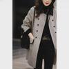 Crisp Bone Contrast Small Lapel Double-Sided Wool Coat - Autumn/Winter 2024 Collection