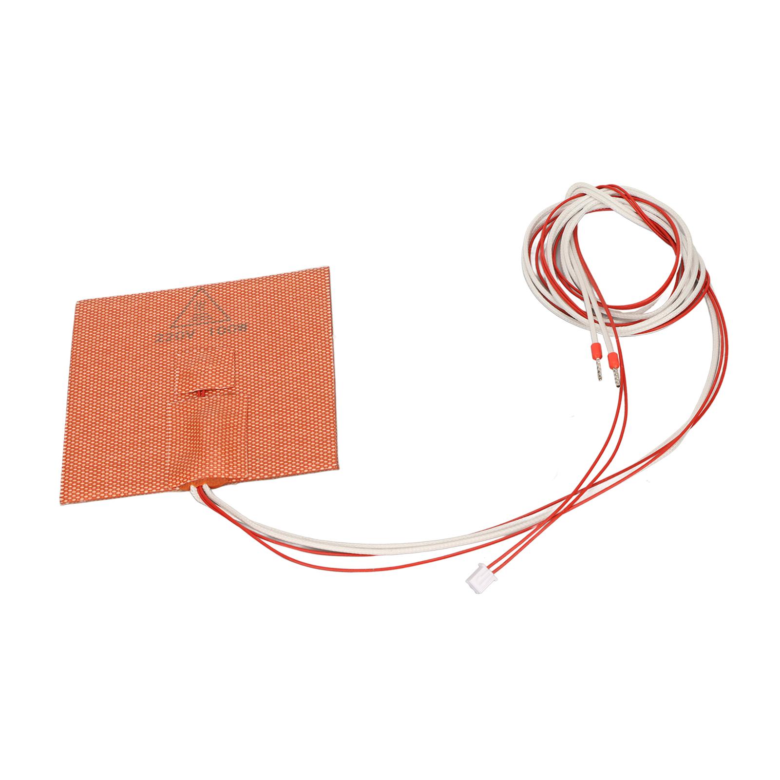 

Силиконовая нагревательная площадка для 3D-принтера 100x100мм 220В 100Вт Импортная резина Горячий стол Силиконовый коврик Аксессуары для VORON V0.1 V0