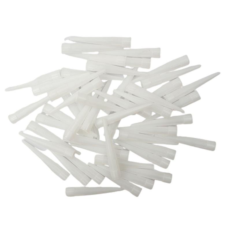 50 PCS Spare Silicone Nozzle Sealant For Caulking Pipes Repairing Gaps Wall Tiles Floor Tiles Doors Windows Tallation Tools