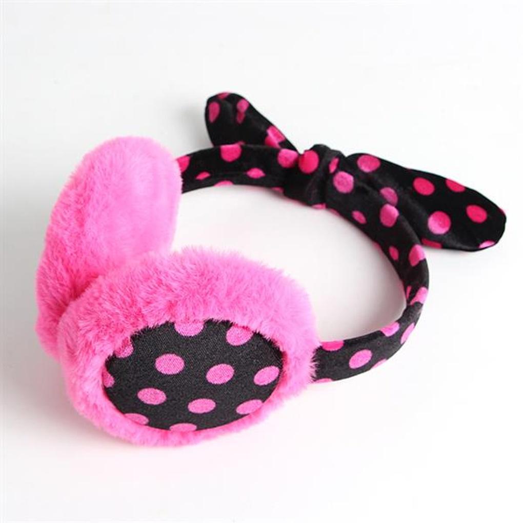 Polka-dot ribbon headband/earmuffs/winter earmuffs