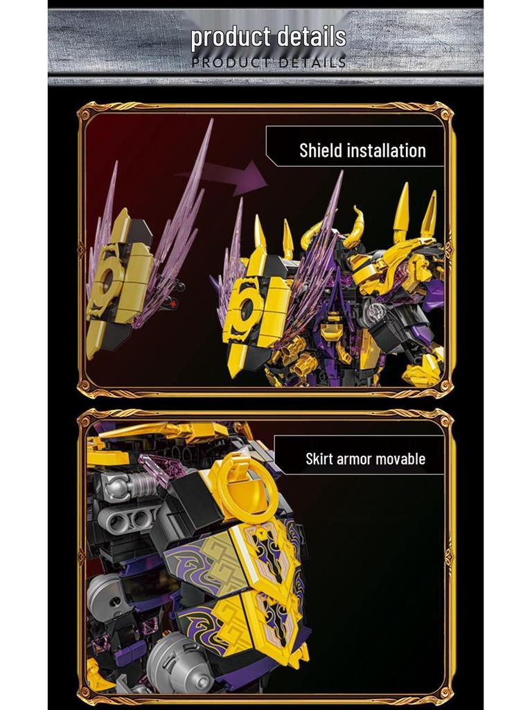 Yueyi 62031-73 Sun Wukong Fighting Mecha: 2-in-1 Qilin Building Blocks - Boys’ Toy with Free Shipping