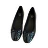 Spot~ French single shoes women's flat spring new beautiful skirt evening shoes bow ballet shoes