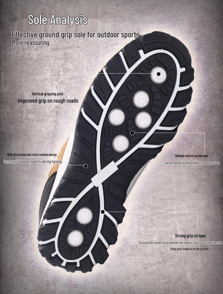 Men's Extra Large Waterproof Non-Slip Leather Shoes - Sizes 45-48, Yellow, for Casual, Sports, Work, and Hiking.