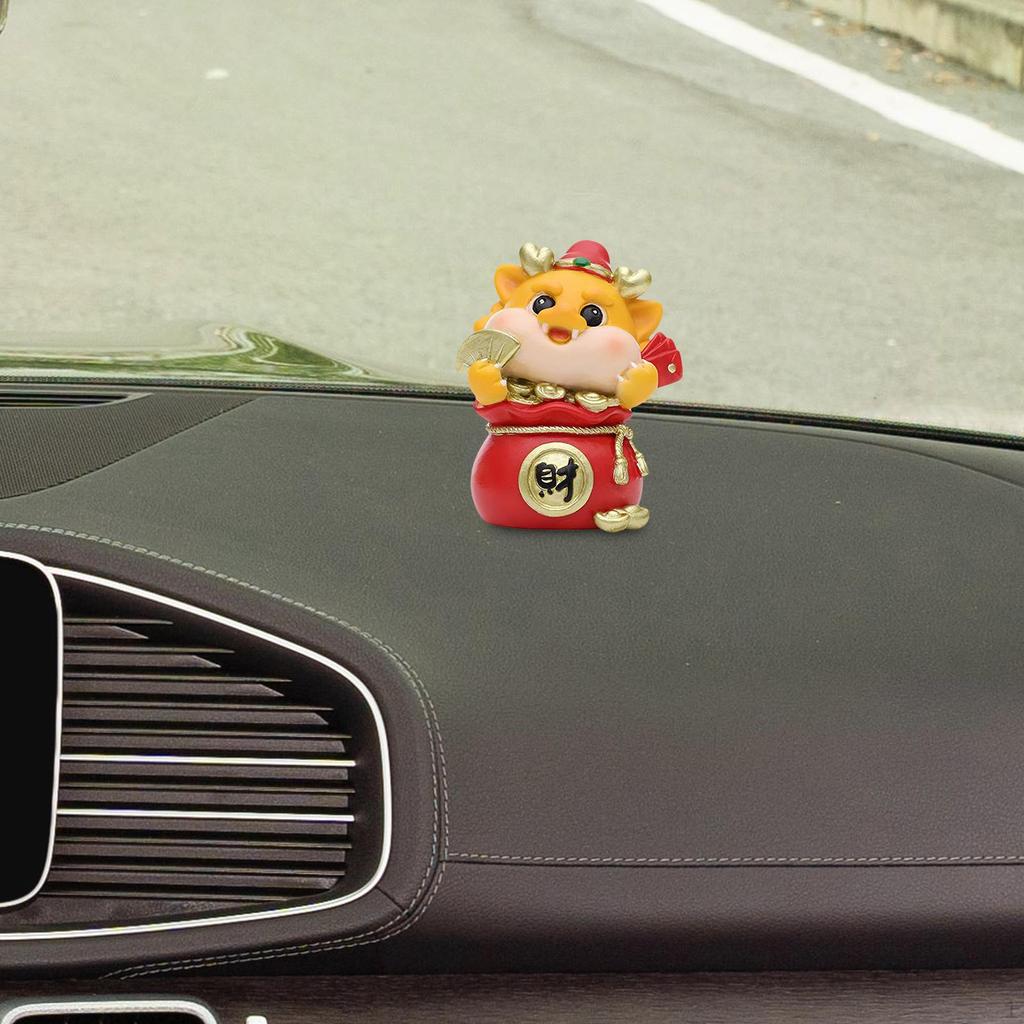 Auspicious Dragon Statue Decor Figurine Souvenir Gift Festive Versatile Tabletop Ornament for