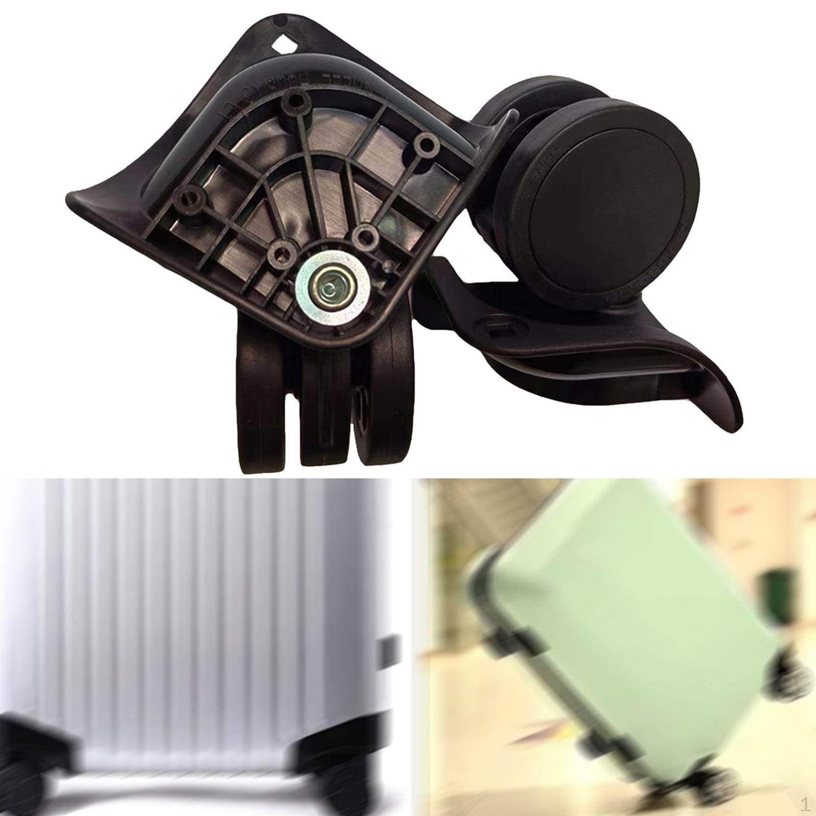 

2 шт. колеса для багажа, ролики для чемодана, запасные части для роликов, многоразовые, удобная установка