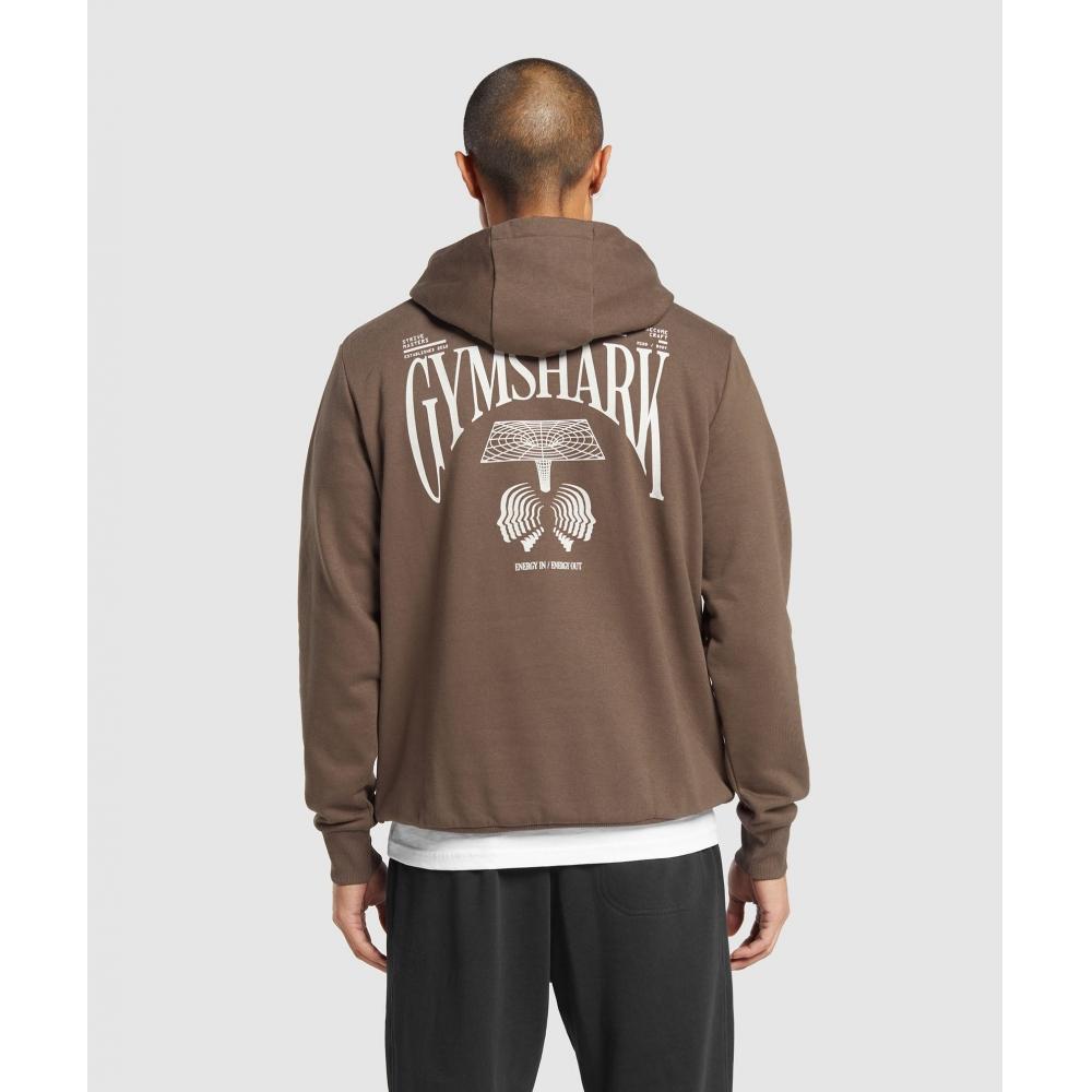 

Толстовка GYMSHARK Hybrid Wellness Penny Brown A4A7B NBZM