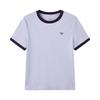 INMAN Women's Cotton Contrast Short Sleeve T-Shirt