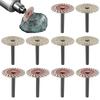 10Pcs Cutting Disc 6mm Shank Circular Saw Blade Sanding Disc Grinding Wheel For Wood Metal Stone Granite Marble Wet Dry Cutting