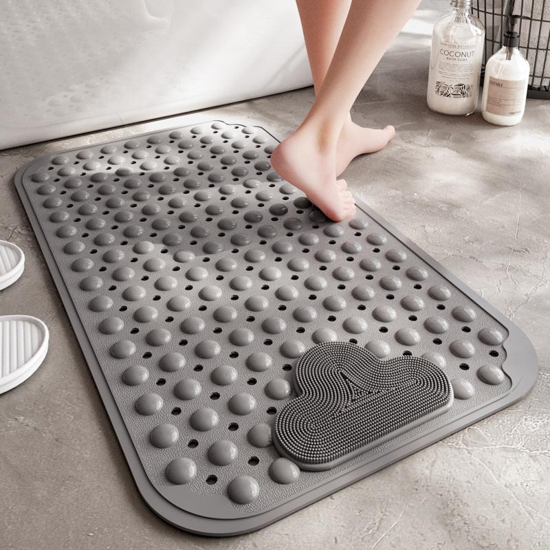 DEXI PVC zuignap badmat, antislip badkamer vloermat voor douche en bad