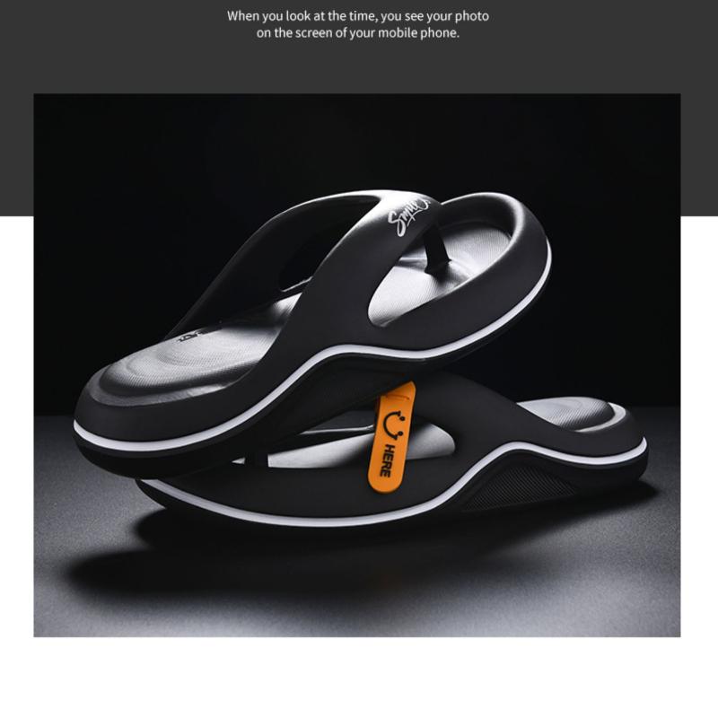 Fashion Flip Flops Men's Summer EVA Soft Sole Slippers for Men Outdoor Casual Beach Shoes Home Non-slip Bathroom Slides Shoes