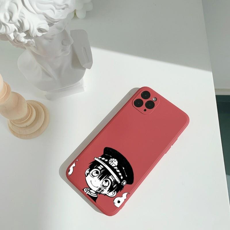 Cute H-HaNako Kun Phone Case For IPhone 11 12 13 Pro Max X XR XS Max 6 6S 7 8 Plus SE 2022 Liquid Square Color Phone Cover