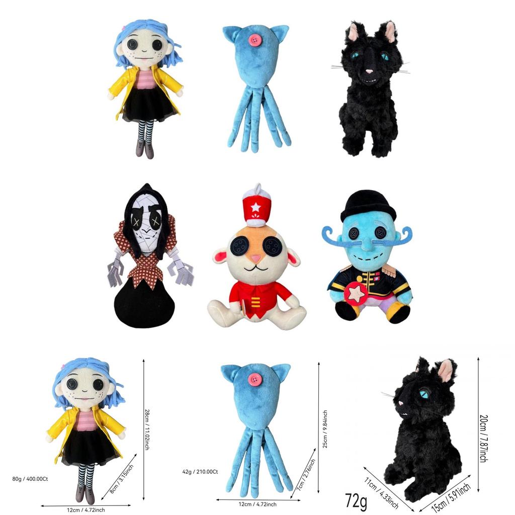 Coraline Plush Doll With Crystal Soft Stuffing For Collectors And Gift Giving