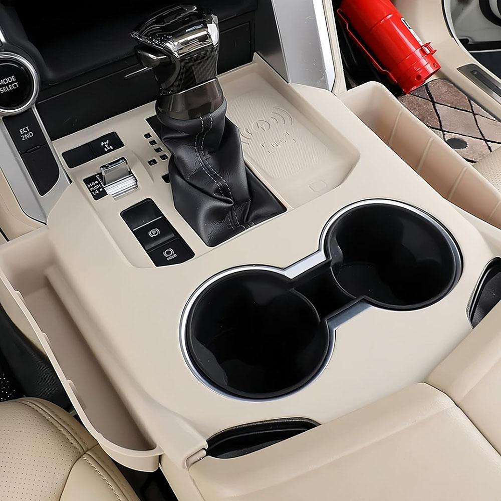 LHD Silicone Center Console Organizer Tray for Toyota Land Cruiser 300 LC300,21-25 Cup Holder Insert Pad Dust Proof Gear Cover