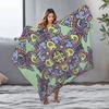 Vibrant Floral Paisley Pattern Throw Blanket Decorative Sofa Bed Blanket Kids Teens Gift Home Decor Cushion Cover