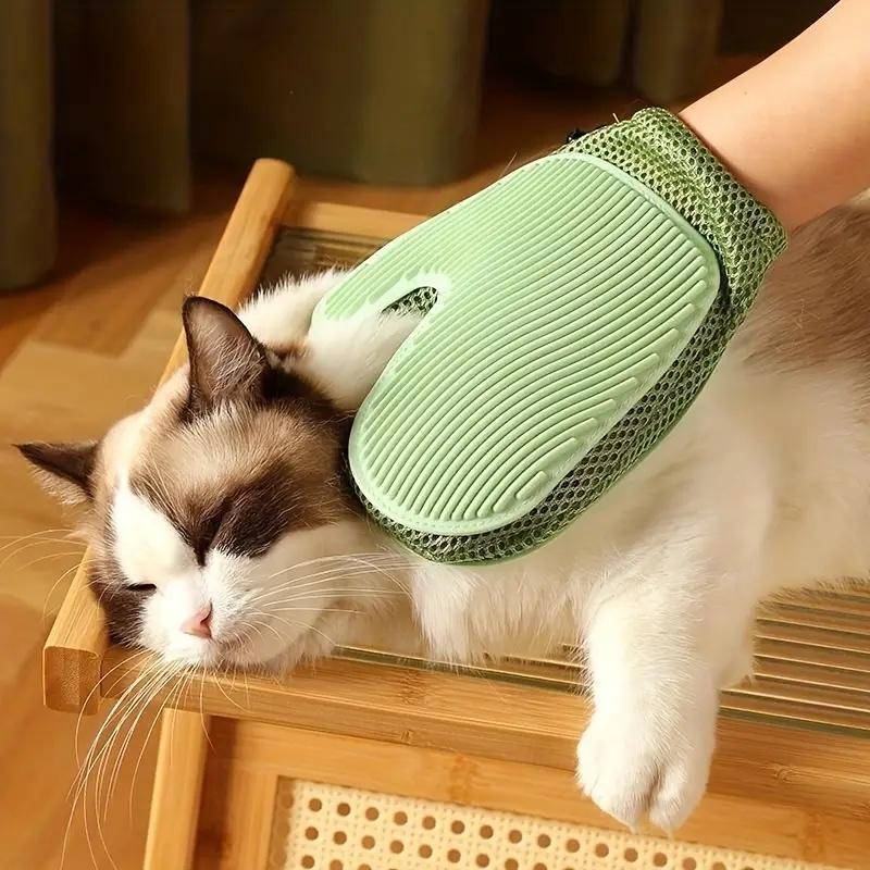 

2-in-1 Reversible Pet Hair Remover Gloves for Cats & Dogs, Easy-Clean for Furniture/Car/Clothes, Random Color светло-зеленый