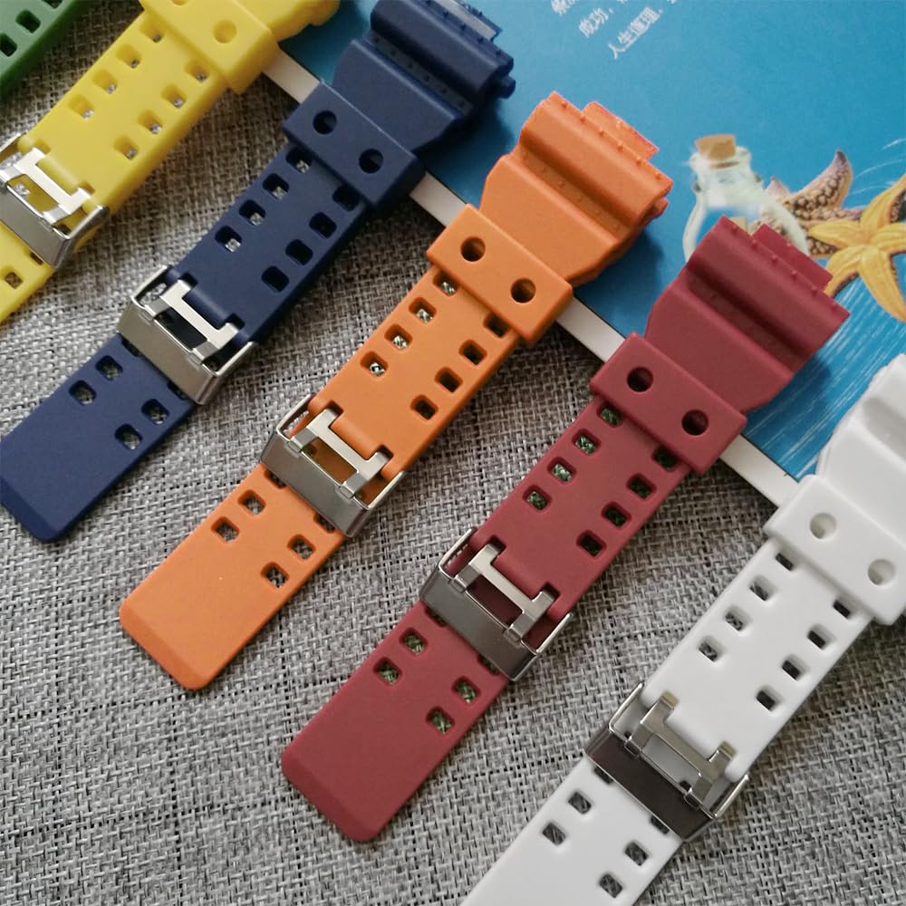 16mm Breite Wasserdichte Uhr Kompatibel mit Original Casio Kompatibel mit und Armband, Bänder, G-8900A, GR-8900A, GW-8900A, GA-110, GA-100, GD-100, GD-110