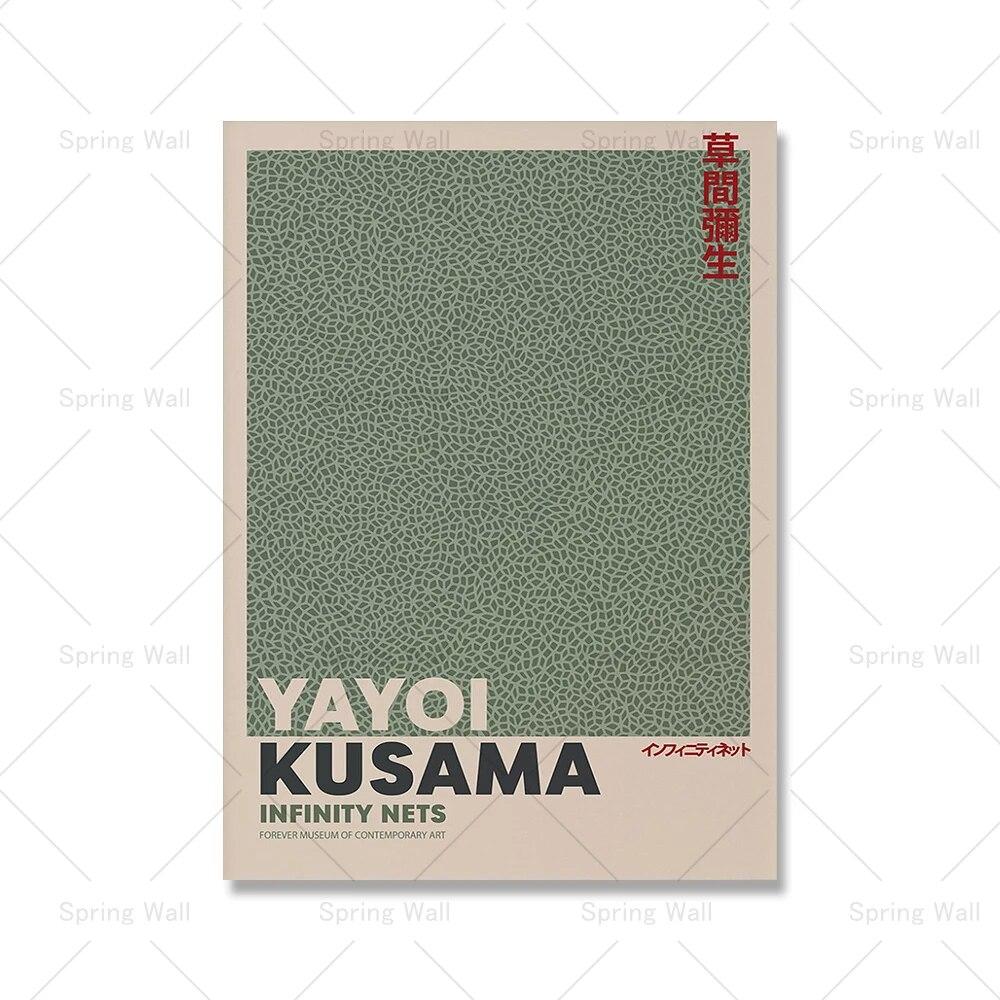 

Sage Green Matisse Yayoi Kusama Выставочный постер Bauhaus Art Холст Картина Скандинавский постер с принтом Настенная картина Декор в гостиную без рамки 21*30cm