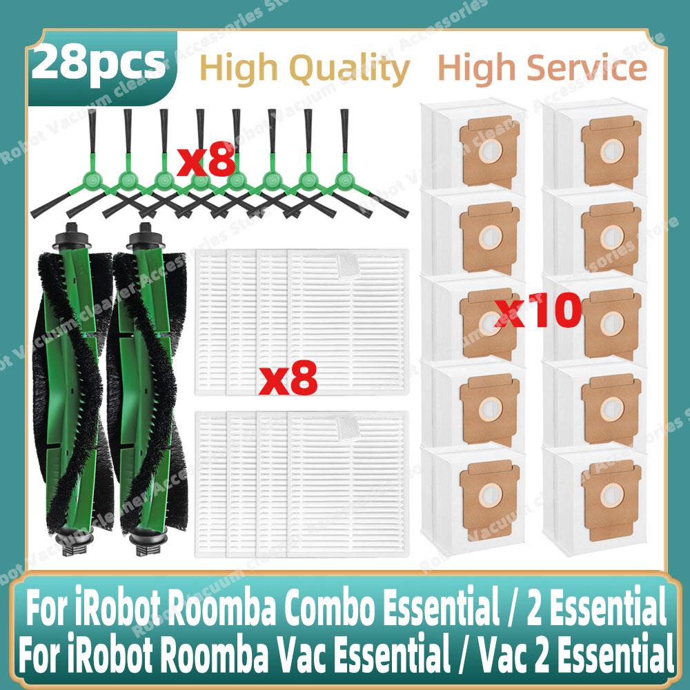Compatible For iRobot Roomba 105 Combo, Roomba Combo Essential / 2 Essential Main Side Brush Hepa Filter Mop Dust Bag Parts