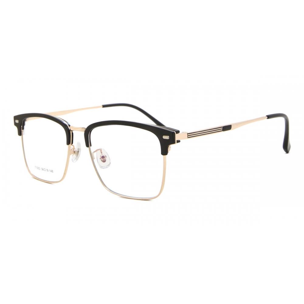 Full Rim Browline Black Gold Smartbuy Collection Huellie 71002 C6 Fashion Unisex Eyeglasses