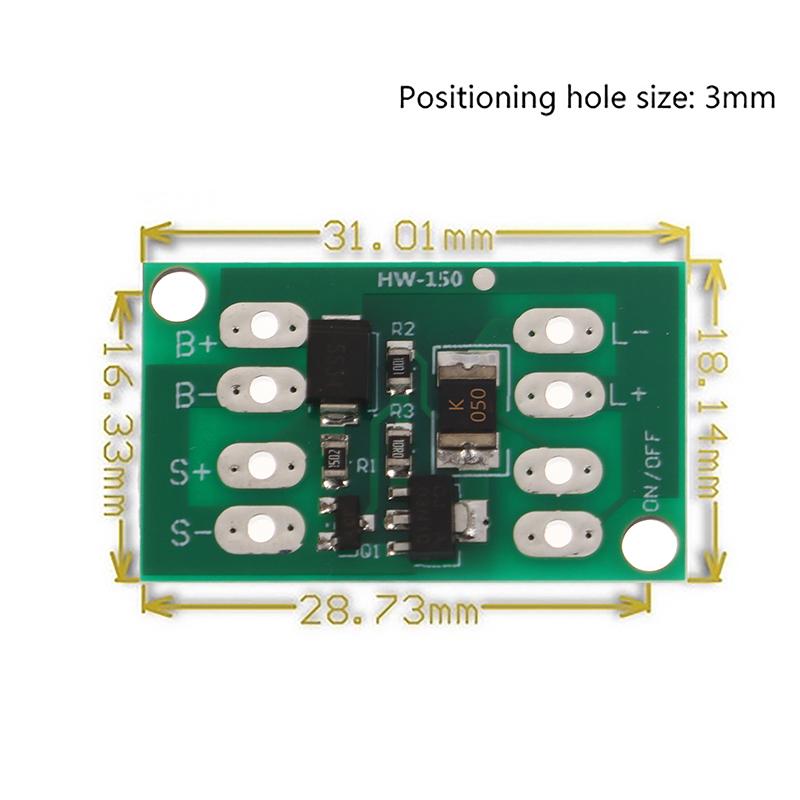 Universell 3.2/3.7/4/11.1/12V Solcellekontroller Lading Gatelys Brytermodul