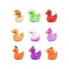 10-100pcs Mini Resin Creative Vegetables Ducks Miniature Tiny Ducks Figures for Fairy Garden Micro Landscape DIY Decoration