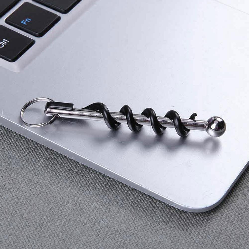 Cork Screw Portable Bottle Corkscrew Mini Outdoor Keychain Wine Opener Creative EDC Tool Party Bar Kitchen Tools