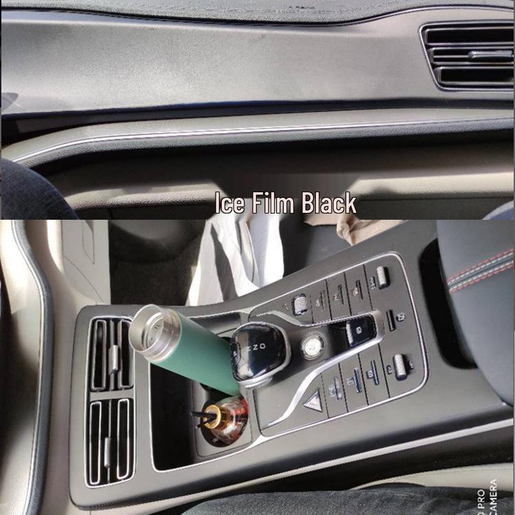 BYD Qin PLUS Carbon Fiber Gear Shift Stickers for 21 Models - Interior Protection and Decoration