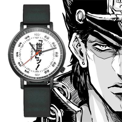 Wristwatch JoJos Bizarre Adventure Kujo Jotaro Giorno Giovanna Watch Quartz Lightweight Popular Anime Character Impression Style Cosplay Tool Moe Gift