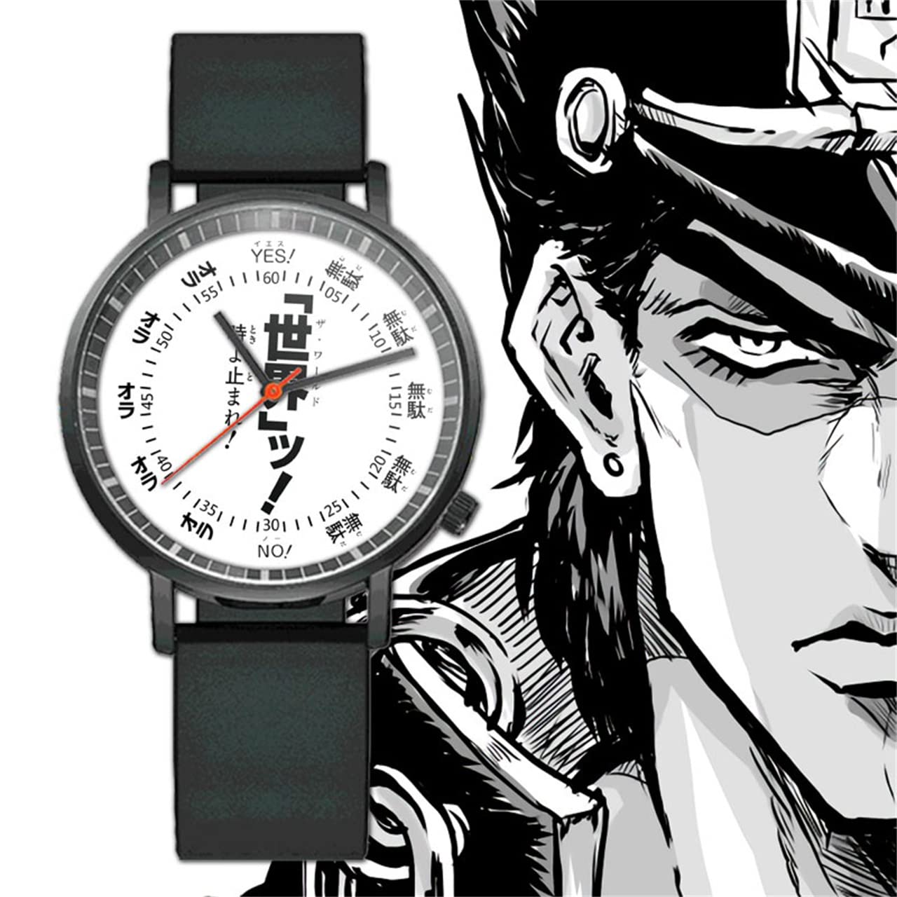 Наручные часы JoJo s Bizarre Adventure Куджо Джотаро Джорно Джованна Часы Кварцевые Легкие Популярные Персонажи Аниме Стиль Впечатление Косплей Инструмент Моэ Подарок