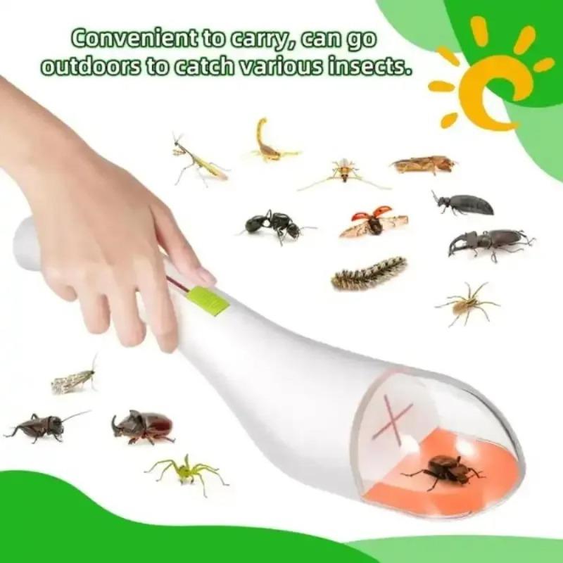 2pcs Transparent Insect Catcher Handheld Portable Tube Insect Catcher Quick-Release Bug Catching Tool for Outdoor Kid Observation Toy