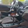 Clip On Car Tray Table Food Drink Holder Desk Plastic Portable Dining Workstation for Vehicle