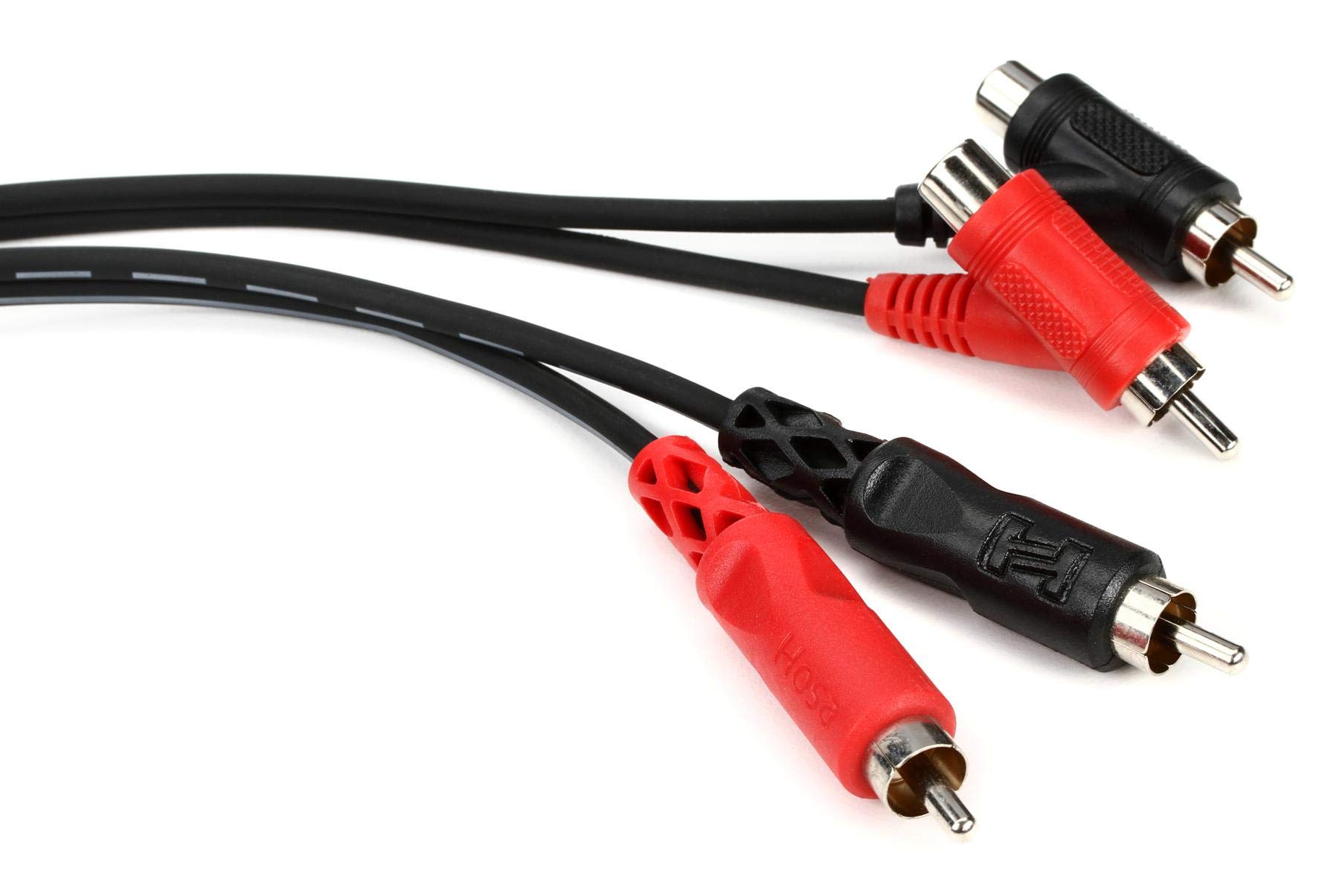 

Hosa 2m RCA x 2 Piggyback RCA x 2 Audio Cable CRA-202PB - чорний