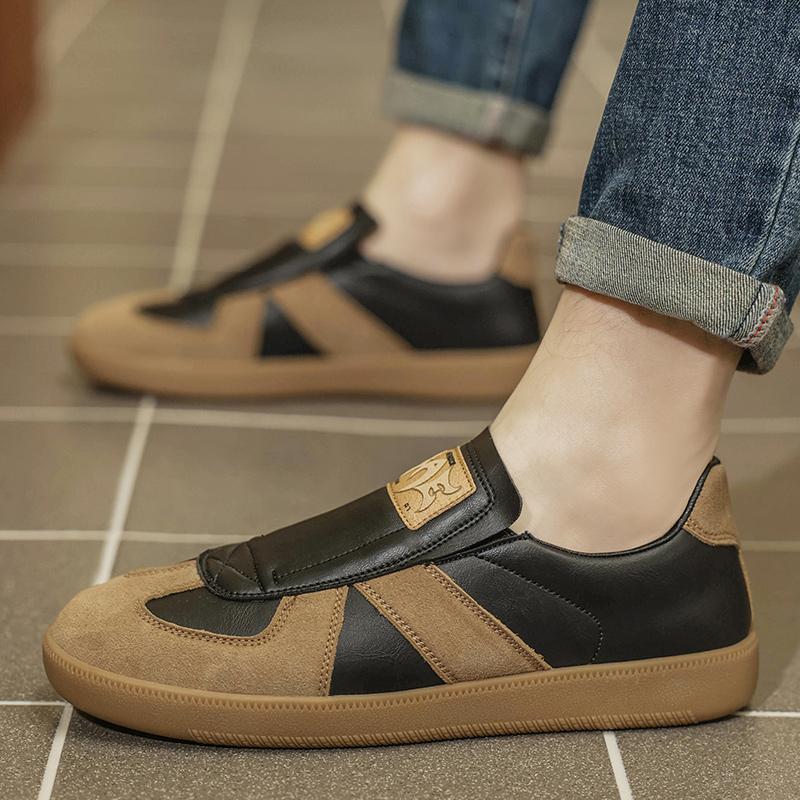 Fashion 2025 New Handmade Leather Shoes Comfortable Men Casual Shoes Fashion Men Driving Shoes Lace Up Men Flats Luxury Brand Loafers