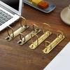 2Pcs Double Square Rings Metal Binding Clip Two Hole Metal Binding Rings For Paper Document Organization Office Supplies