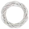 White Wicker Wreath 25cm Base Base for Arrangements Decorations Rattan