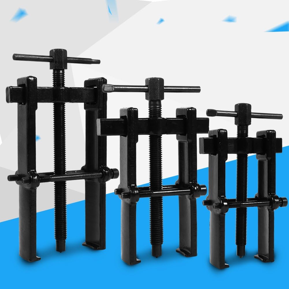 Two Jaw Bearing Puller, Adjustable Two Jaw Puller Remover for Removal Bearing or Gears, Pulley, and Flywheel, Motorcycle Car Auto Removing Kit 2.5"