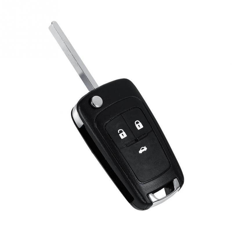 Flip Folding Remote 3 Buttons Key Fob  Case For  Zafira Astra