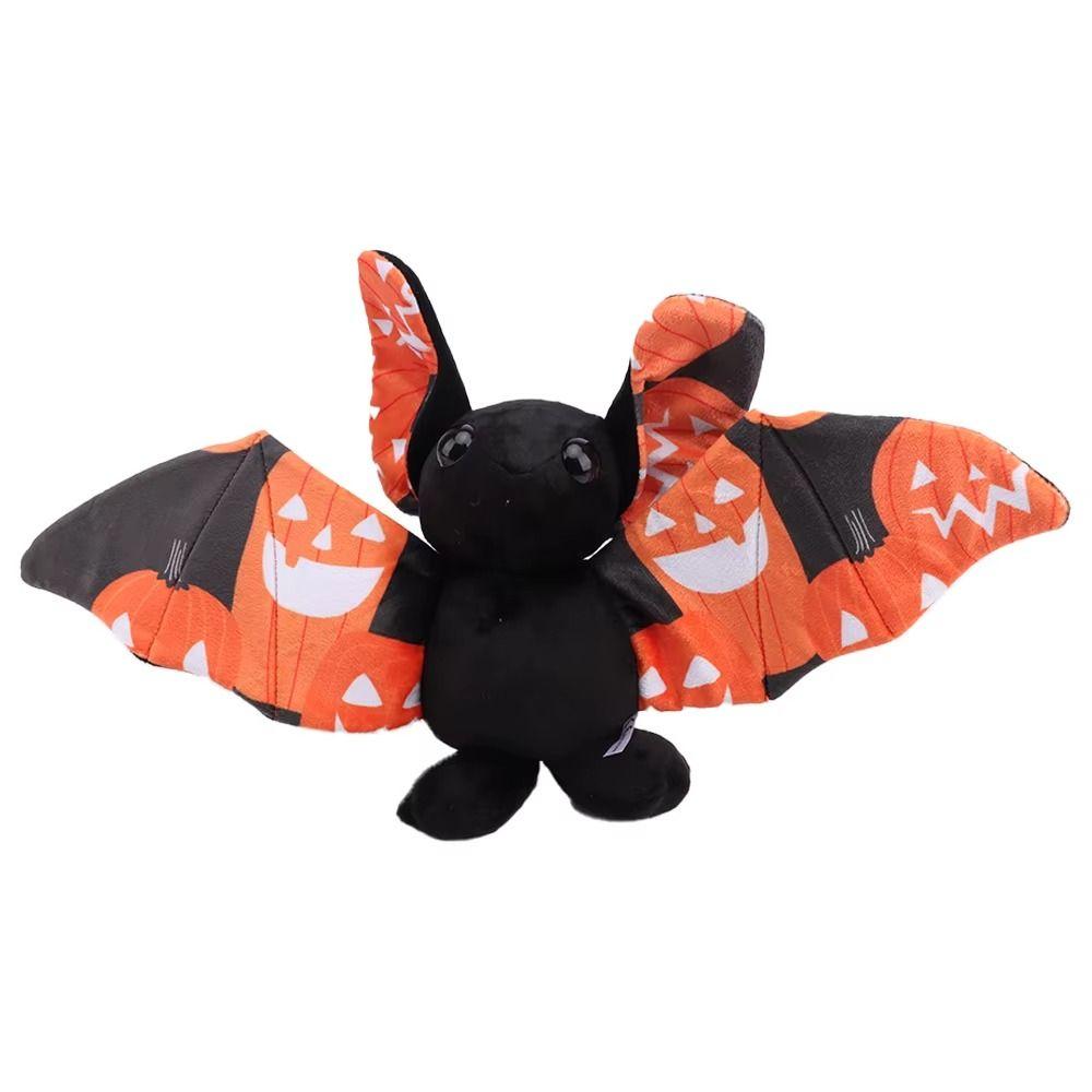 

День всех святых Плюшевая игрушка летучая мышь Тыква Летучая мышь Животное Плюшевая игрушка Детский День рождения Рождество чёрный