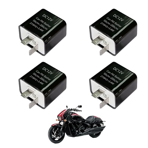 

Реле поворотників FujiFrugal, Реле поворотників для мотоциклів (2 шт./4 шт) Реле поворотників, Мотоцикл, Запобігання гіперспалаху, Світлодіодний, Енергозбереження